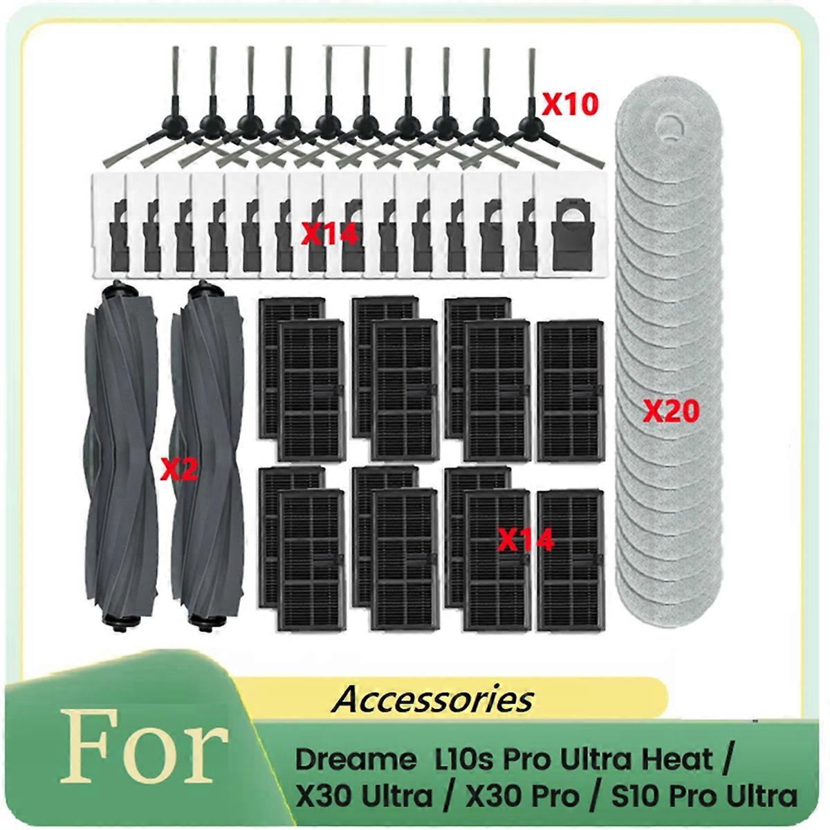 Lot De 6 Sacs à Poussière Pour Aspirateur Robot Dreame D9 Plus - Grande Capacité, Filtration Fine, étanches, Remplacement Facile - 7