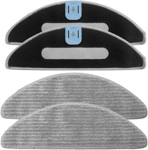 6 Chiffons Microfibre Pour Robots Aspirateurs - Tikom, Lubluelu, LaResar