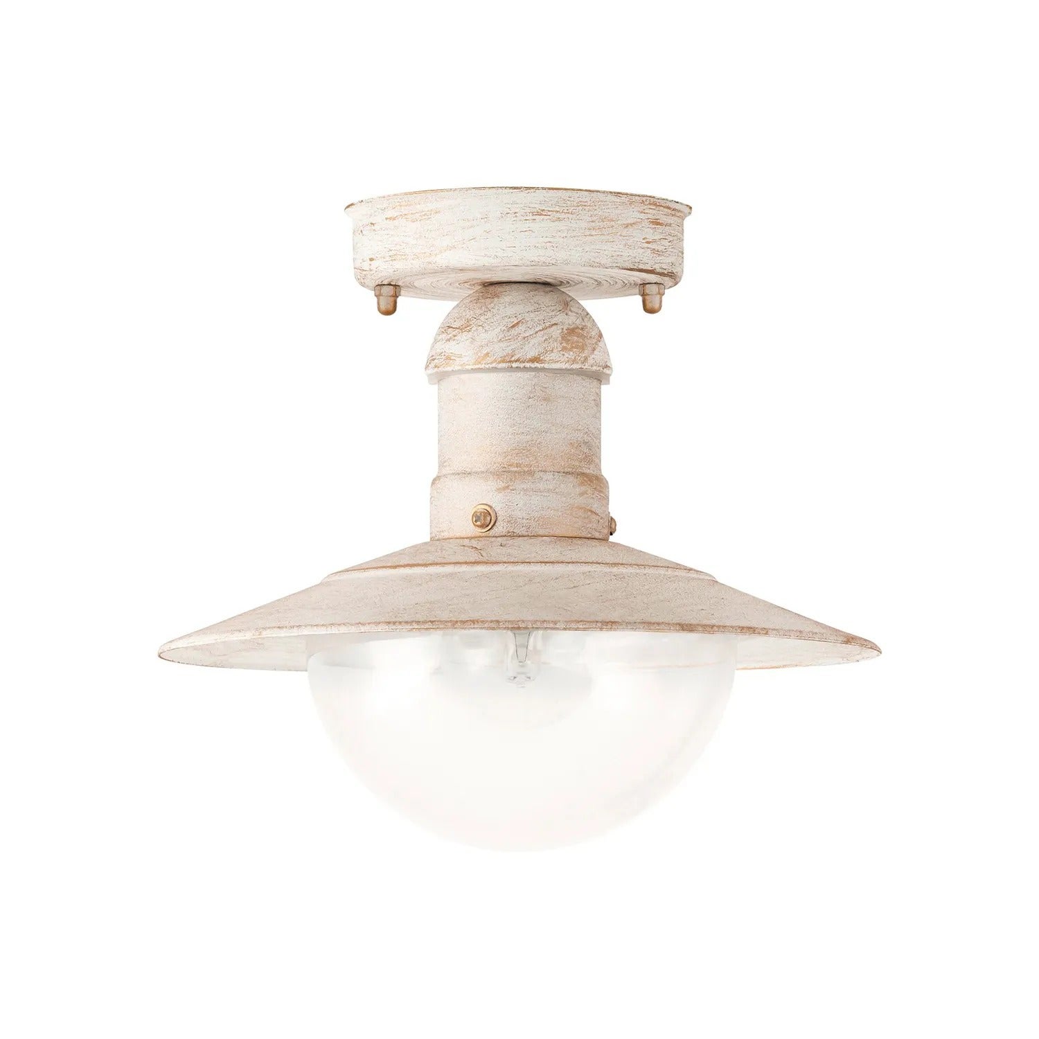 Lampa sufitowa zewnętrzna Oslo biała antyczna 1xE27x60W wym:21,5x24x24cm IP44 Rabalux