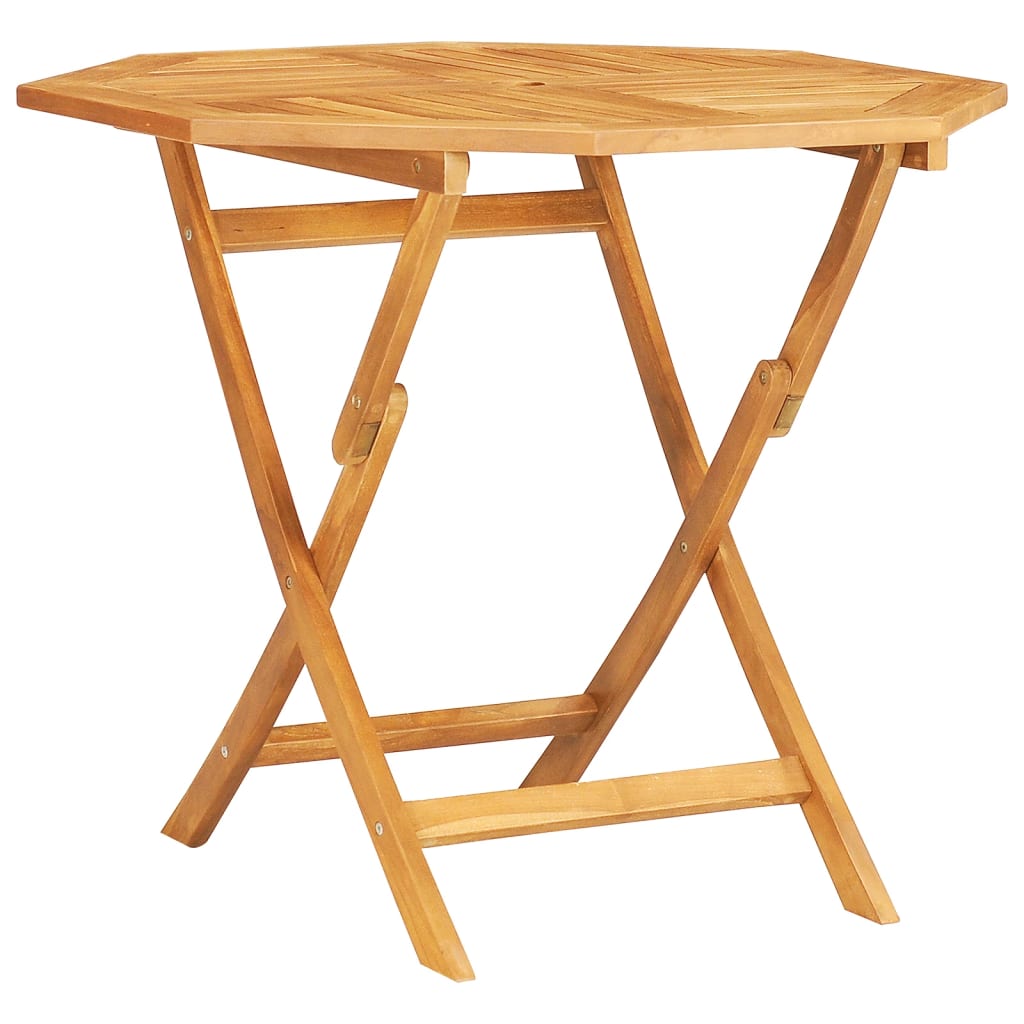 Tavolo rotondo Jeanette in legno massello di teak 90 cm