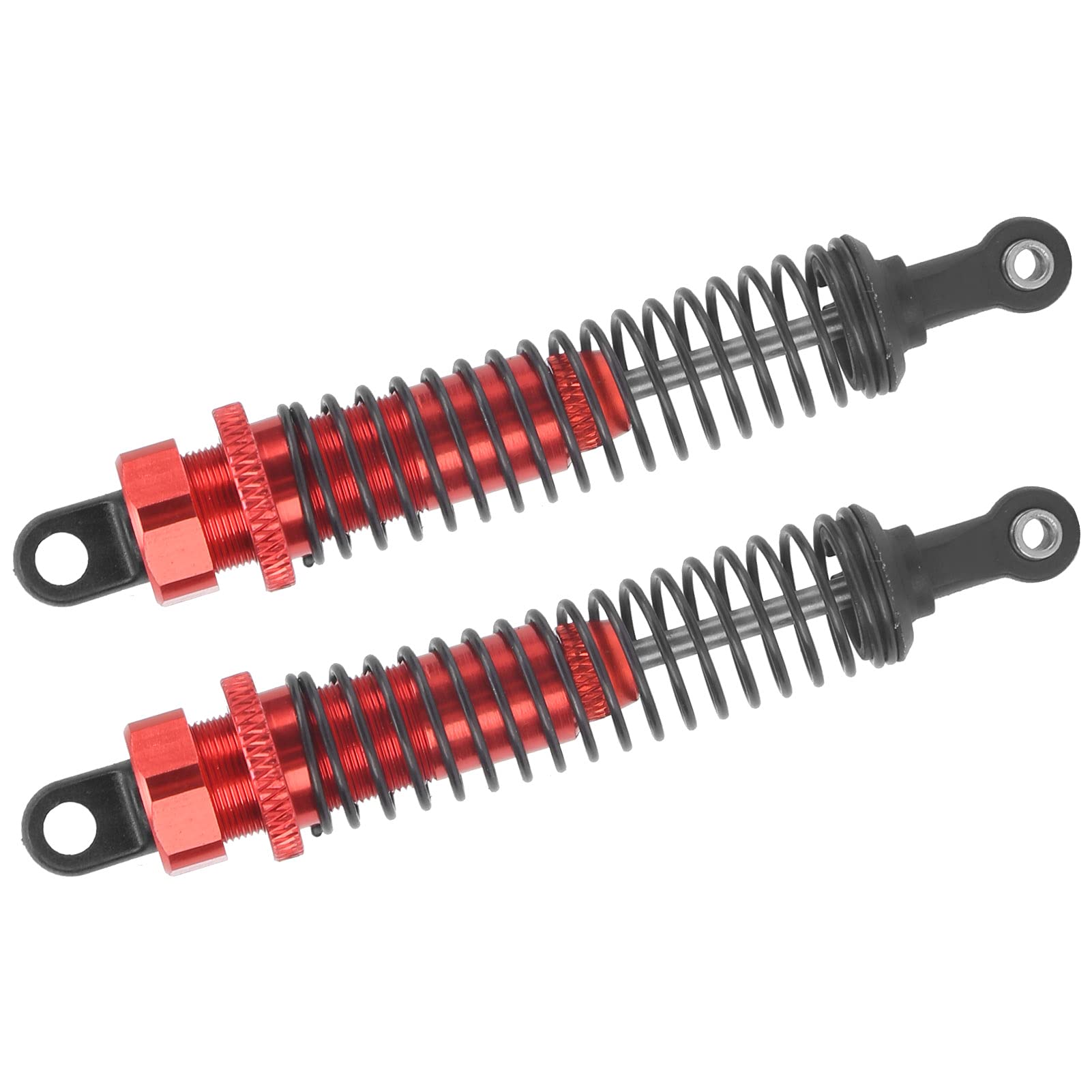 Pièces Upgrade Voiture RC 70mm 2 Amortisseurs Métal Bleu Pour Voiture Télécommandée 1:16 - Longueur 70mm - Améliore La Stabilité Suspension RC Bleue