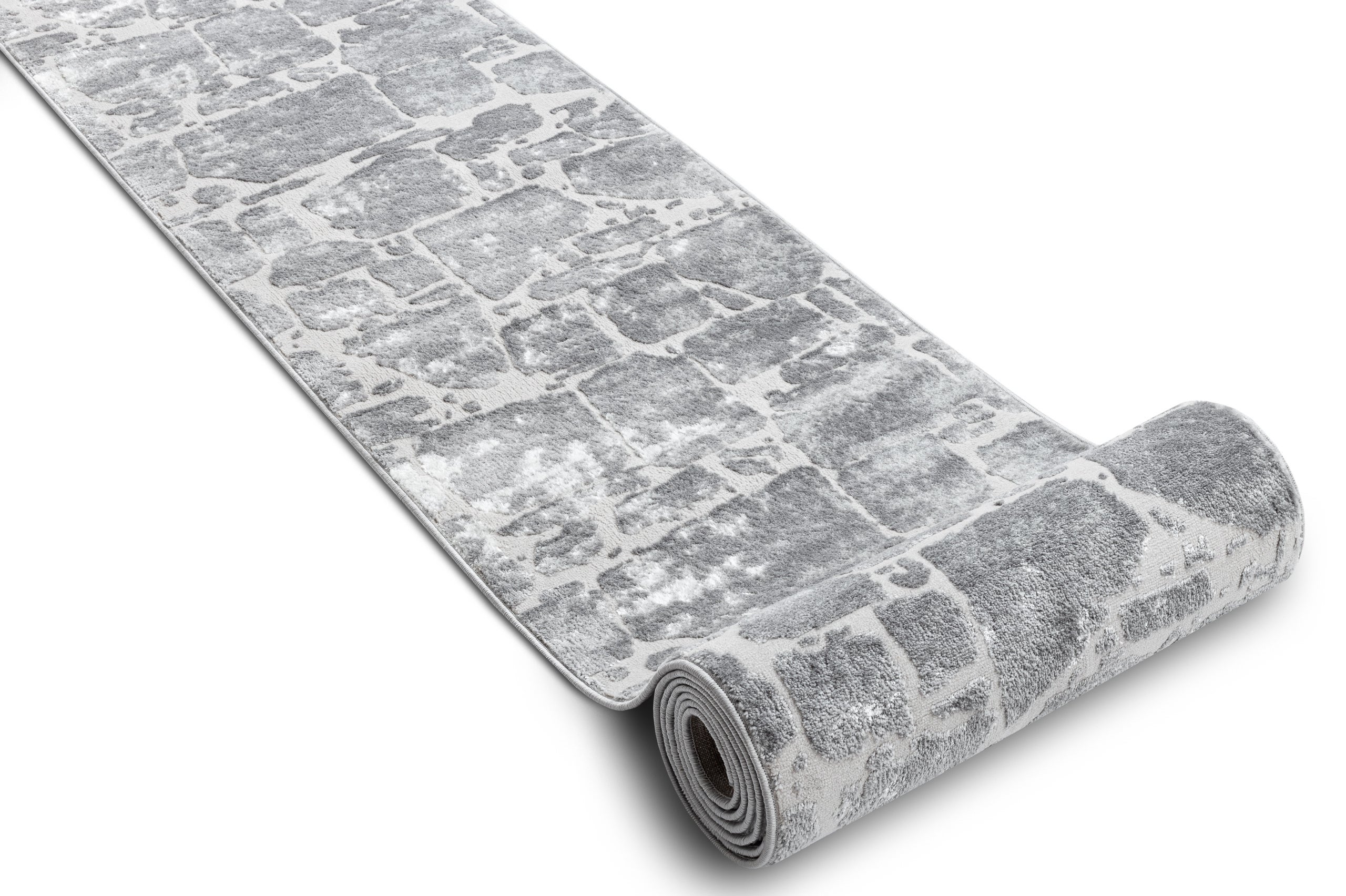 Chodnik Strukturalny MEFE 6184 dwa poziomy runa ciemnoszary 80 cm 80x750 cm - 2