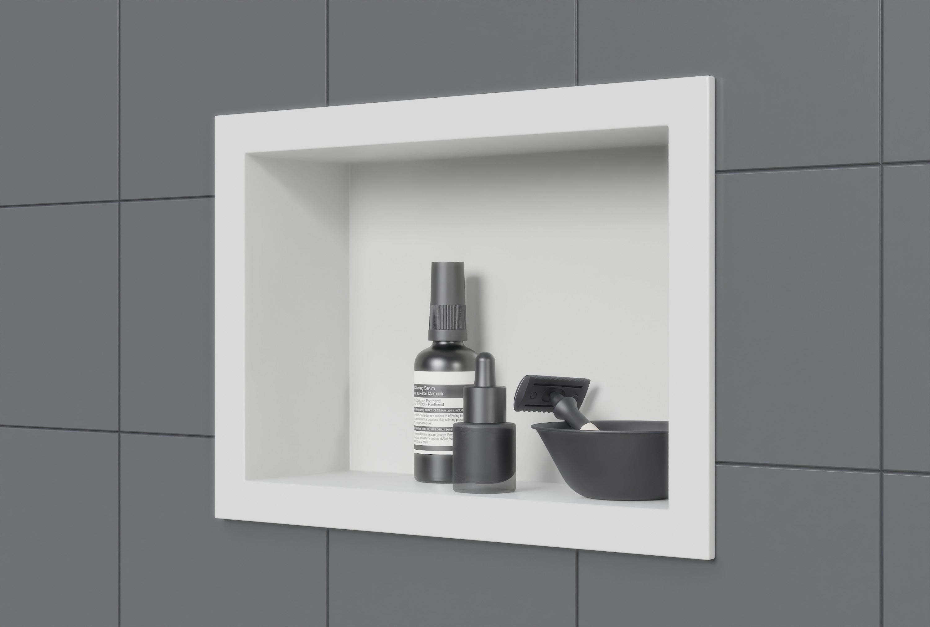 Nicchia Doccia A Incasso Agabok In Acciaio Inox SUS304 | 61x30,5x10,2 Cm Interna | Finitura PVD Antimacchia E Antigraffio | Installazione Fai Da Te - 2