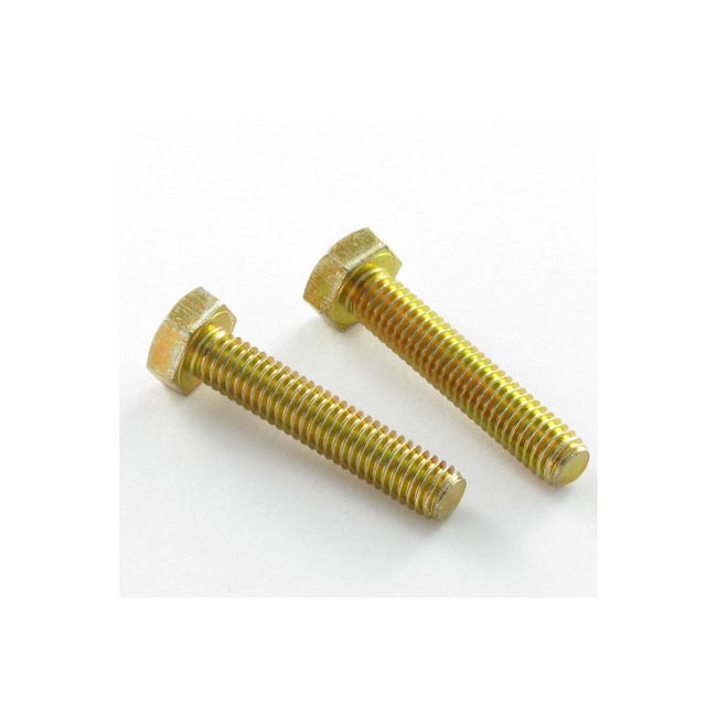Tornillo metales cabeza hexagonal M5X40 Clase 6.8 Bicromato - 30 pièces ...
