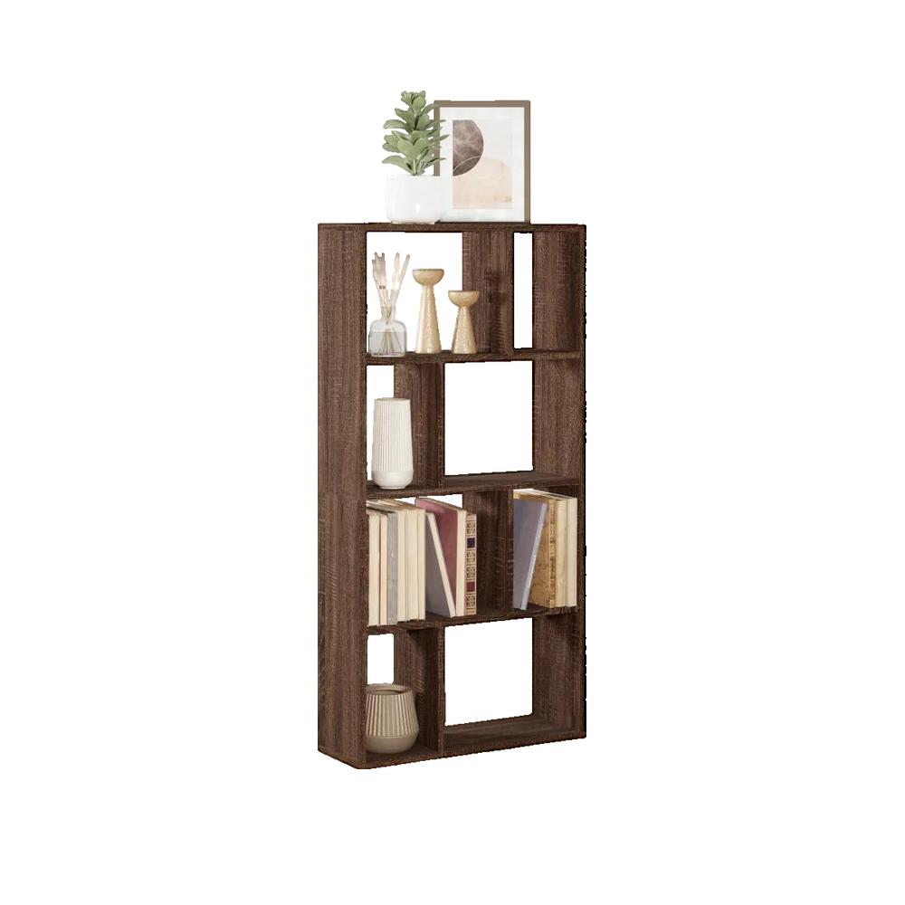 Biblioteczka vidaXL drewno inżynieryjne brąz 60x20x120 cm trwała i stabilna
