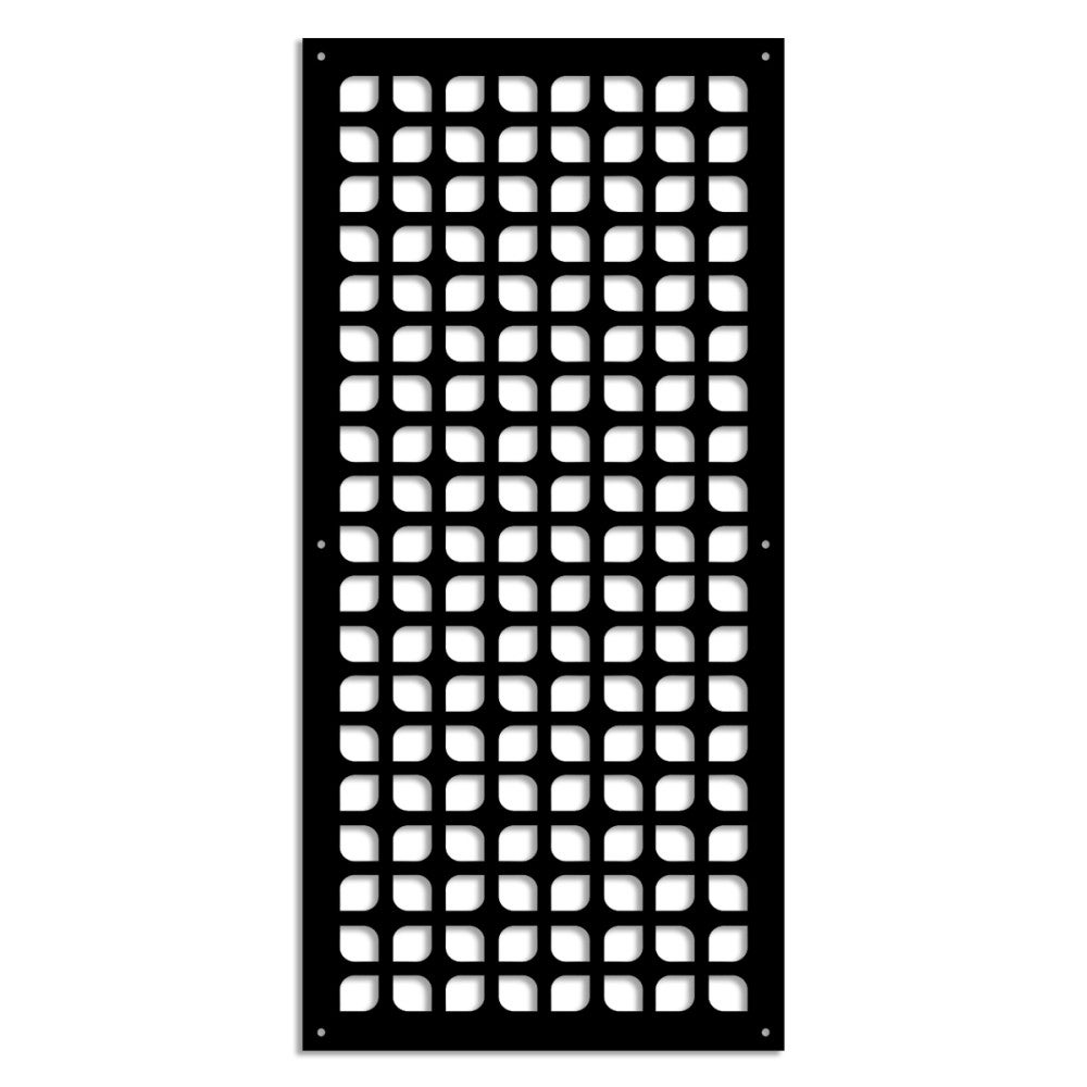GOTOWANIE - Panel perforowany PCV - Parasol przeciwsłoneczny - Rozmiar 73x148 cm - Grubość 1 cm - Kolor CZARNY