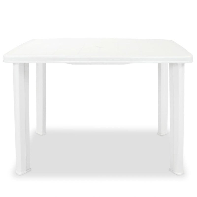 Table de jardin Blanc 101 x 68 x 72 cm Plastique - 2