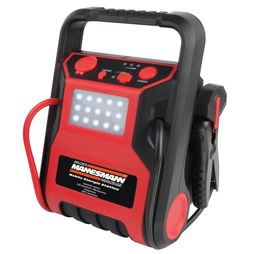 Brüder Mannesmann Cargador De Batería Móvil 12 V Rojo/Negro , Leroy Merlin