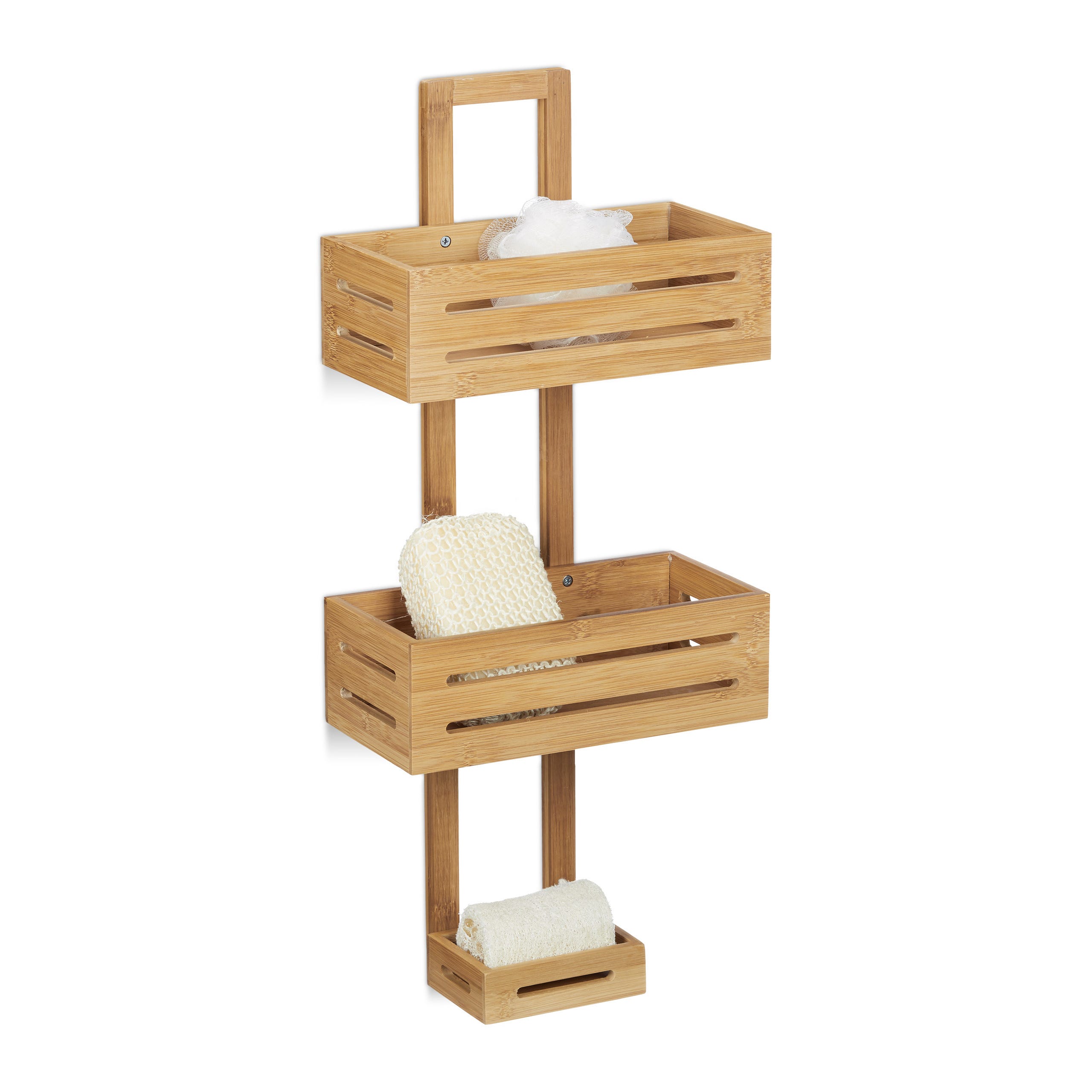SMIBUY Mensola portaoggetti da bagno con armadietto, in bambù, organizer per WC autoportante, salvaspazio, con 3 ripiani regolabili (noce SMIBUY Mensola portaoggetti da bagno con armadietto, in bambù, organizer per WC autoportante, salvaspazio, con 3 ripiani regolabili (noce