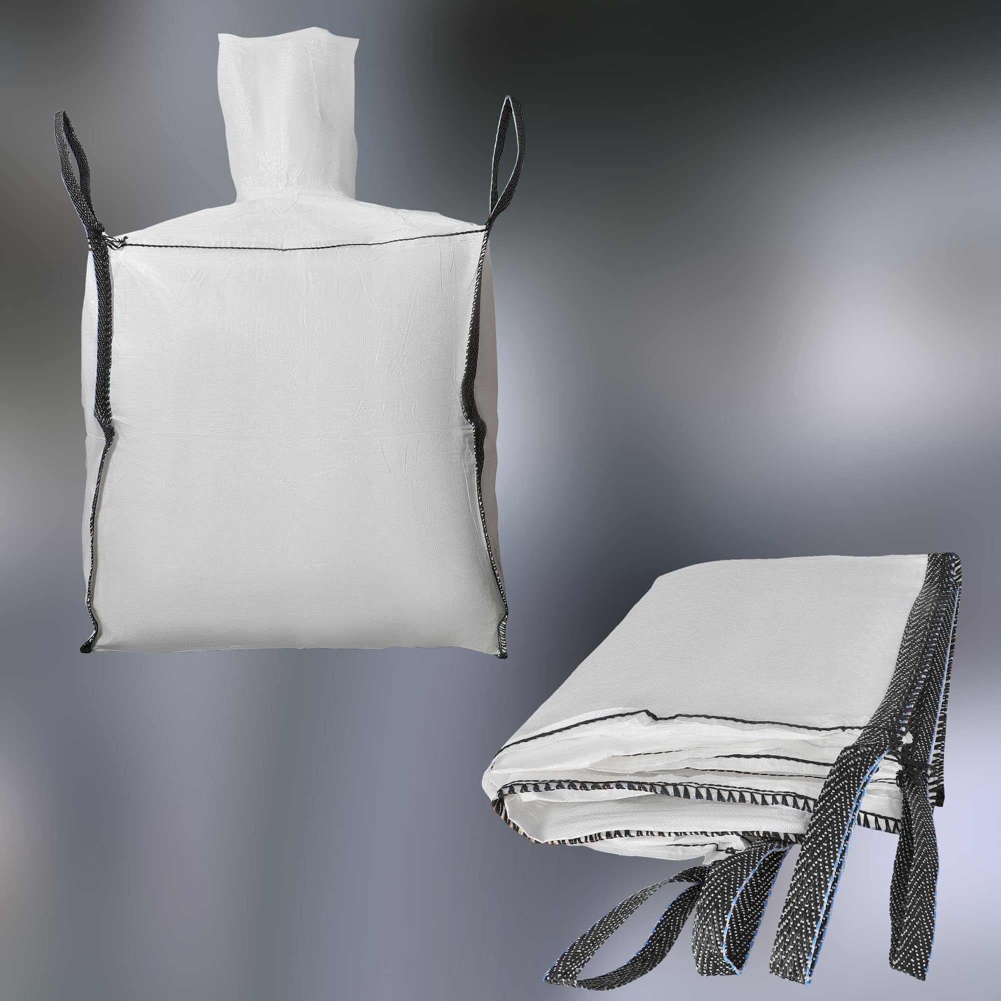 Sac Big Bag Vide, Sac Gravat Chantier 90 x 90 x 90 cm 500 kg avec trémie de vidange - KOTARBAU - 9