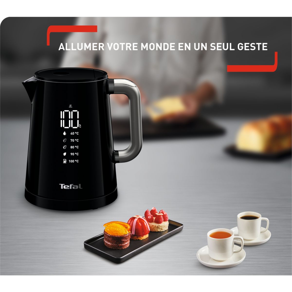 Bouilloire à température réglable TEFAL KO854830 Smart'n light 1L - 9