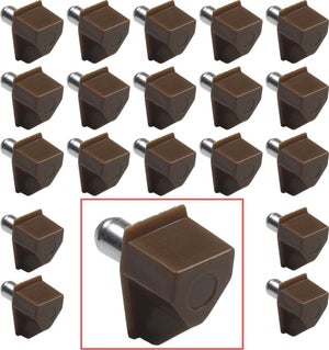 Lot De 100 équerres En PVC Marron Pour Assemblage De Meubles – Solides Et Pratiques