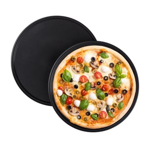 Set 10 Teglie Pizza Relaxdays ∅32cm - Antiaderente In Acciaio Al Carbonio, Per Forno - Foto 4