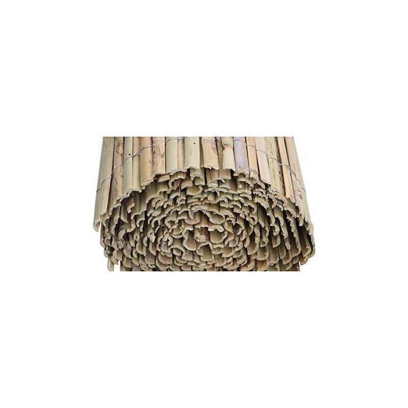 Canniccio naturali per giardino, 1,5 x 5 m, utili per Giardini e Balconi, Frangivento, occultamento al 95%. - 7