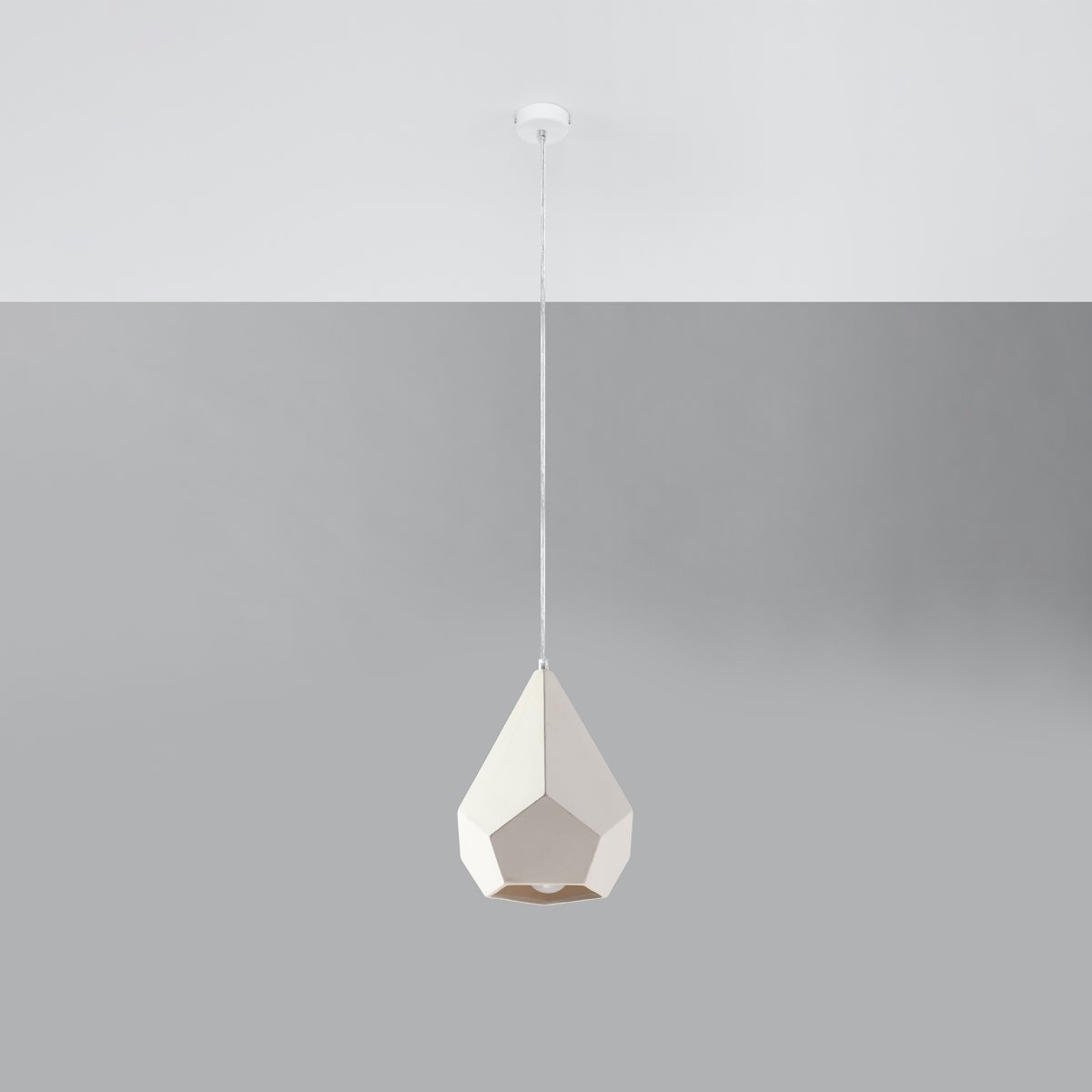 Lampa wisząca ceramiczna LITCH LED 4000K - 25x25x135cm Sollux