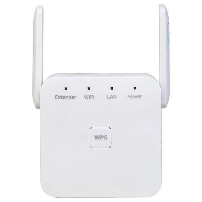 Wzmacniacz sygnału WiFi, wzmacniacz sygnału WiFi 300 Mb/s z portem Ethernet, szybka instalacja, rozszerzenie zasięgu sieci bezprzewodowej, kolor biał