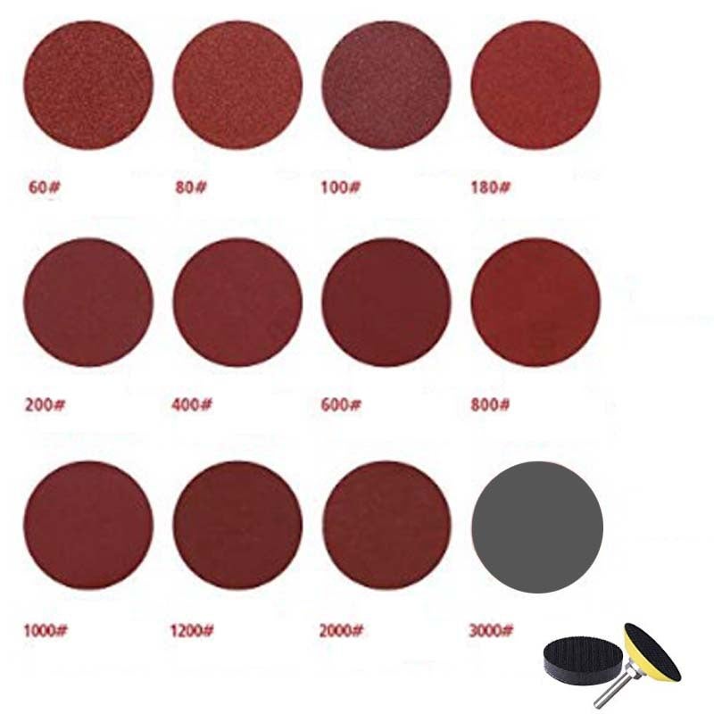 30 Disques De Ponçage 600/800/1000 Grain - Papier De Verre Pour Ponceuse, Neuf