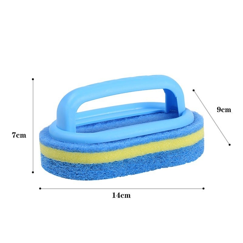 Ksvaye 2 Pezzi Piscina Spazzola Spugna Strumenti di Pulizia con Manico Spa Piscina Strumenti di Pulizia per Piscine, Vasche da Bagno e Spa e Acquario