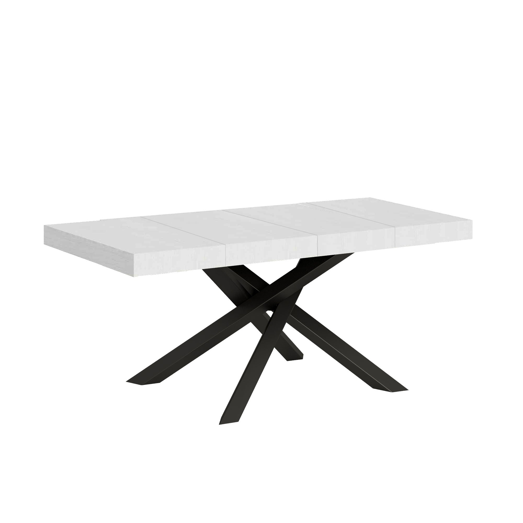Stół rozkładany Volantis Premium 130/390x90 cm, nogi biały jesion antracyt