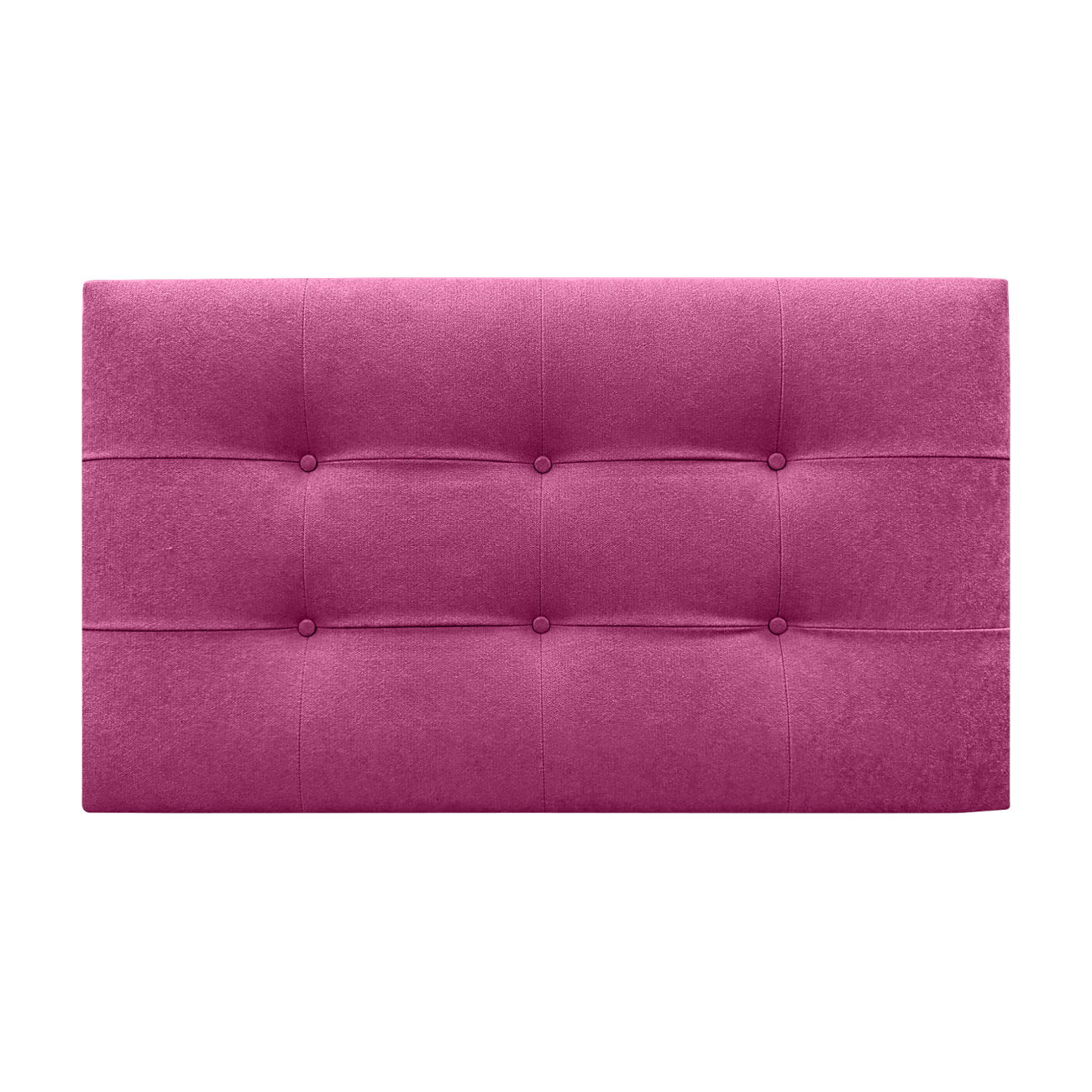 DECORQUALITY Cabecero Cama TEXAS BUTTON DELUXE Cabezal Tapizado en tejido Antimanchas Fucsia 150*70 CM - 4