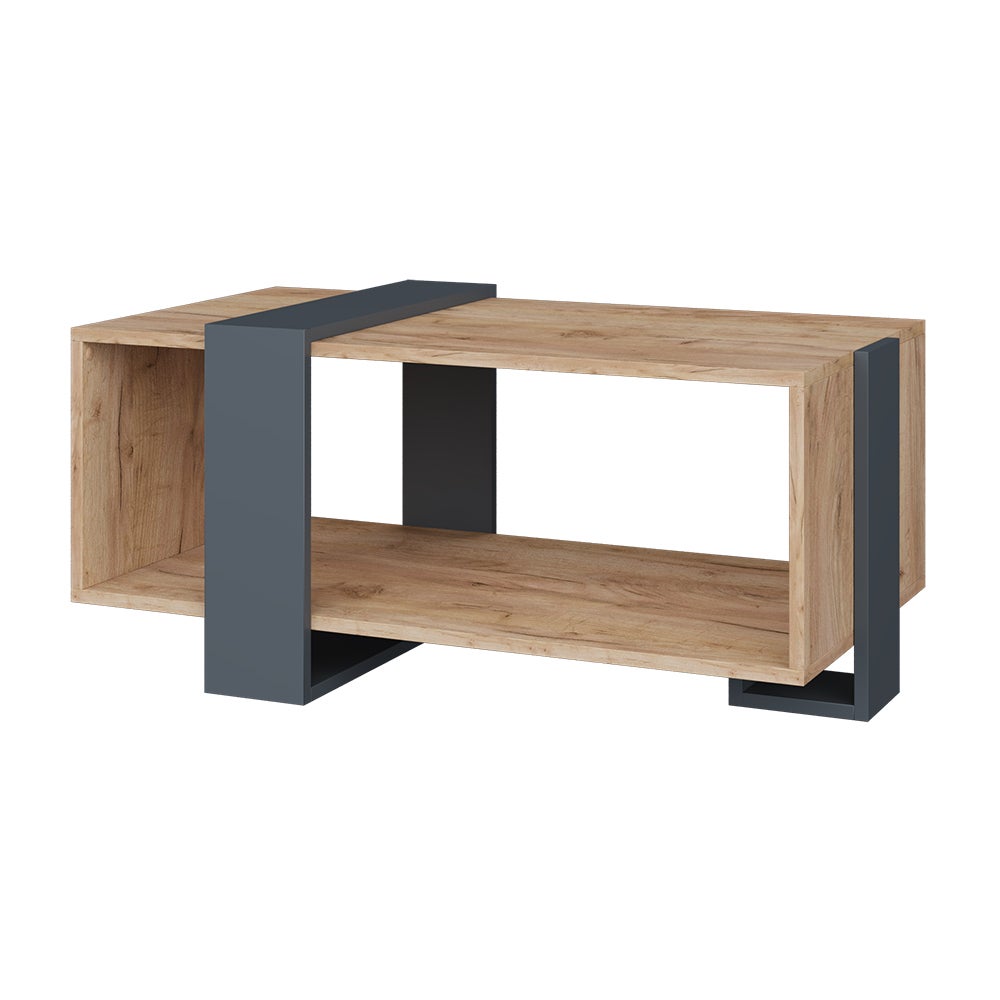 Vicco Stolik kawowy Aven, Antracyt/złoty dąb, 91.5 x 52 cm