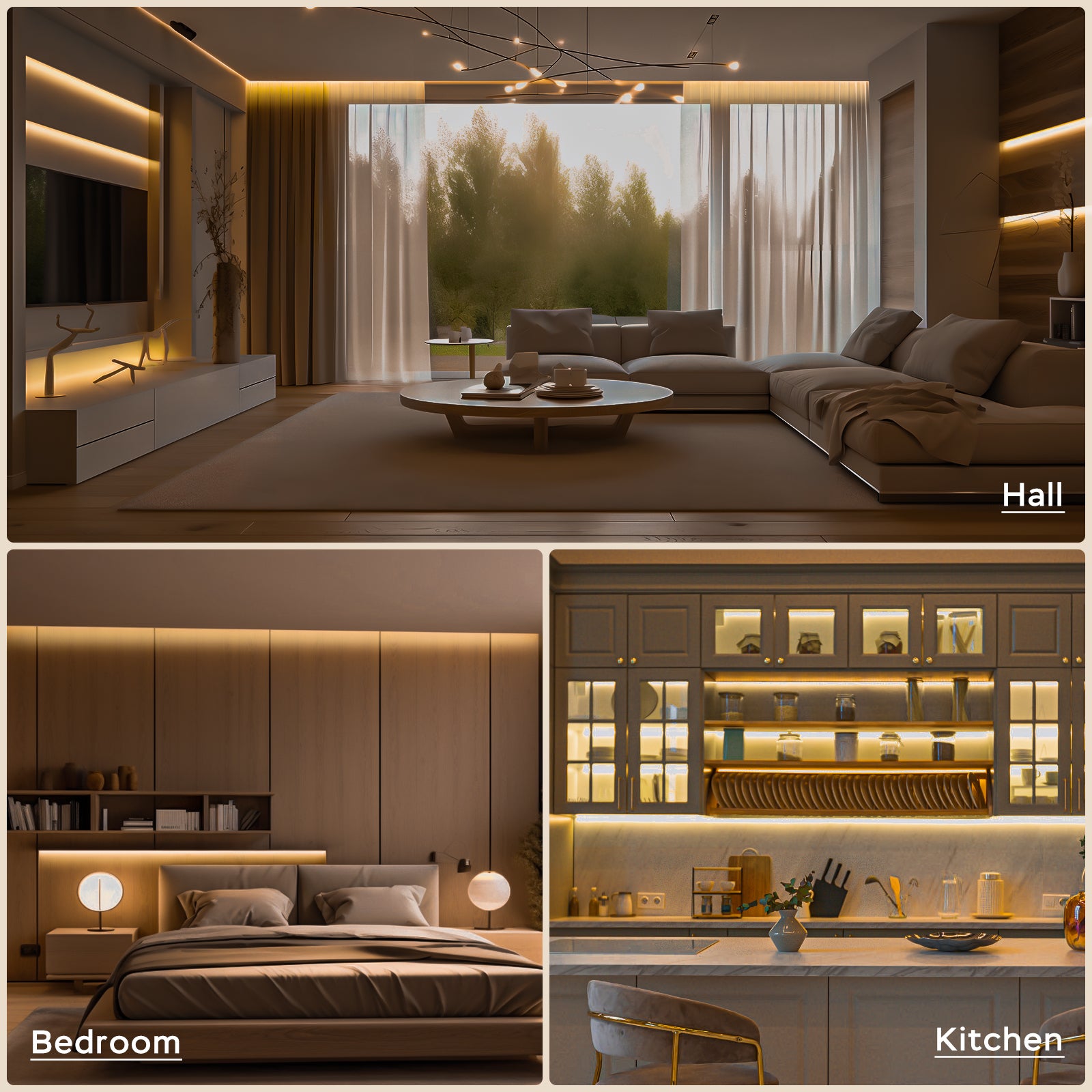 36W Kit ruban LED COB 5M blanc neutre 4000K Avec télécommande 3960LM - 5