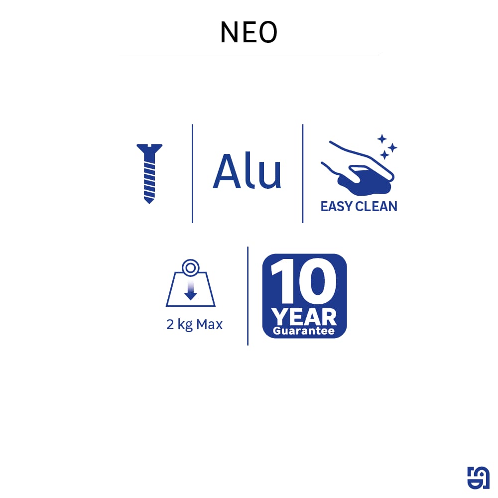 Organisateur de douche Neo gris / argent 31.11x6x22 cm - 5