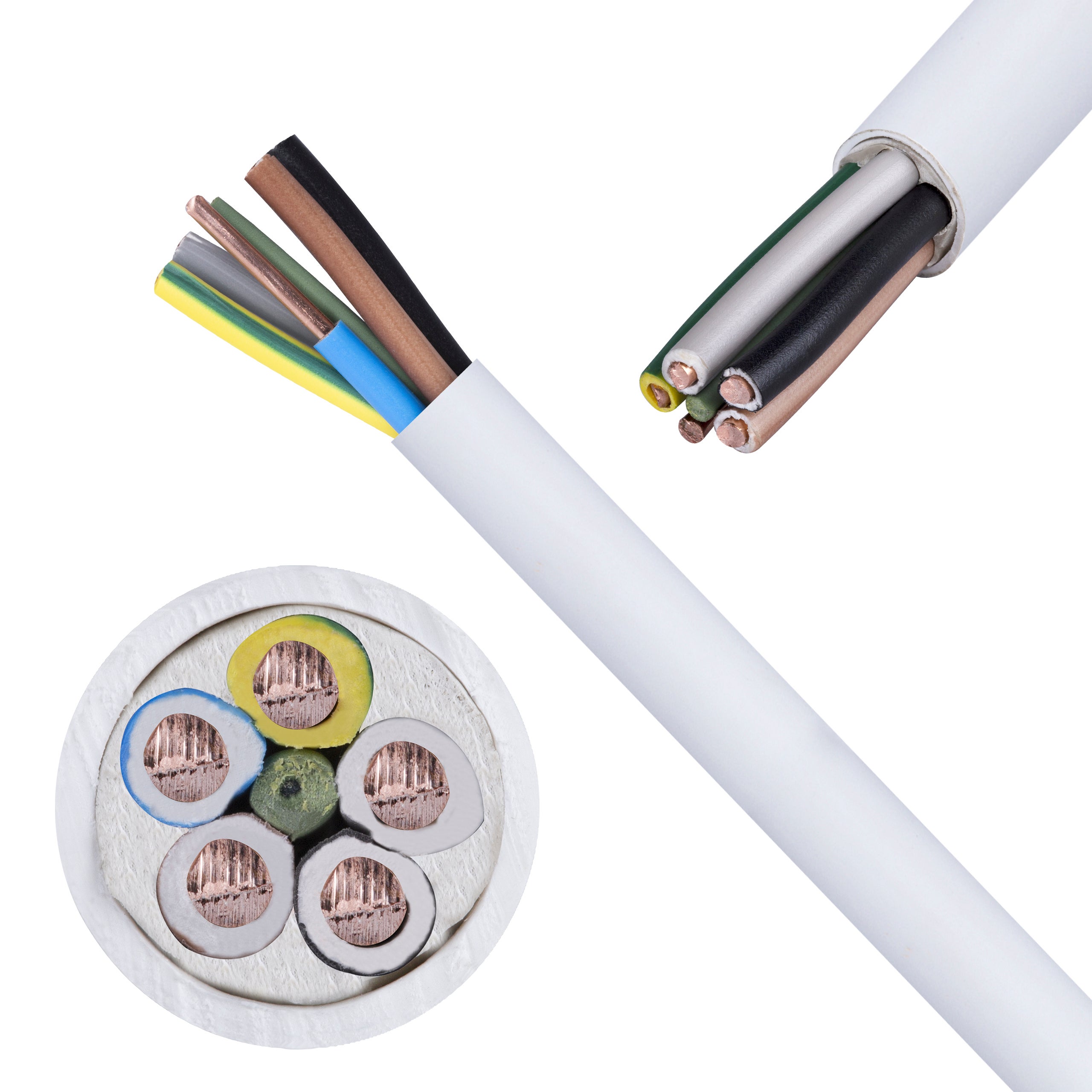 Przewód kabel instalacyjny YDY 5x1,5mm2 450/750V okrągły ELEKTROKABEL 500m