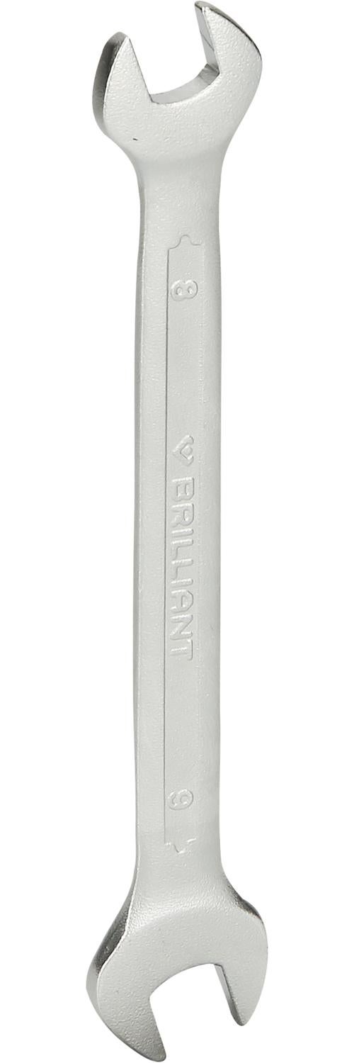 BRILLIANT TOOLS Klucz płasko-oczkowy dwustronny 8 x 9 mm - BT010901