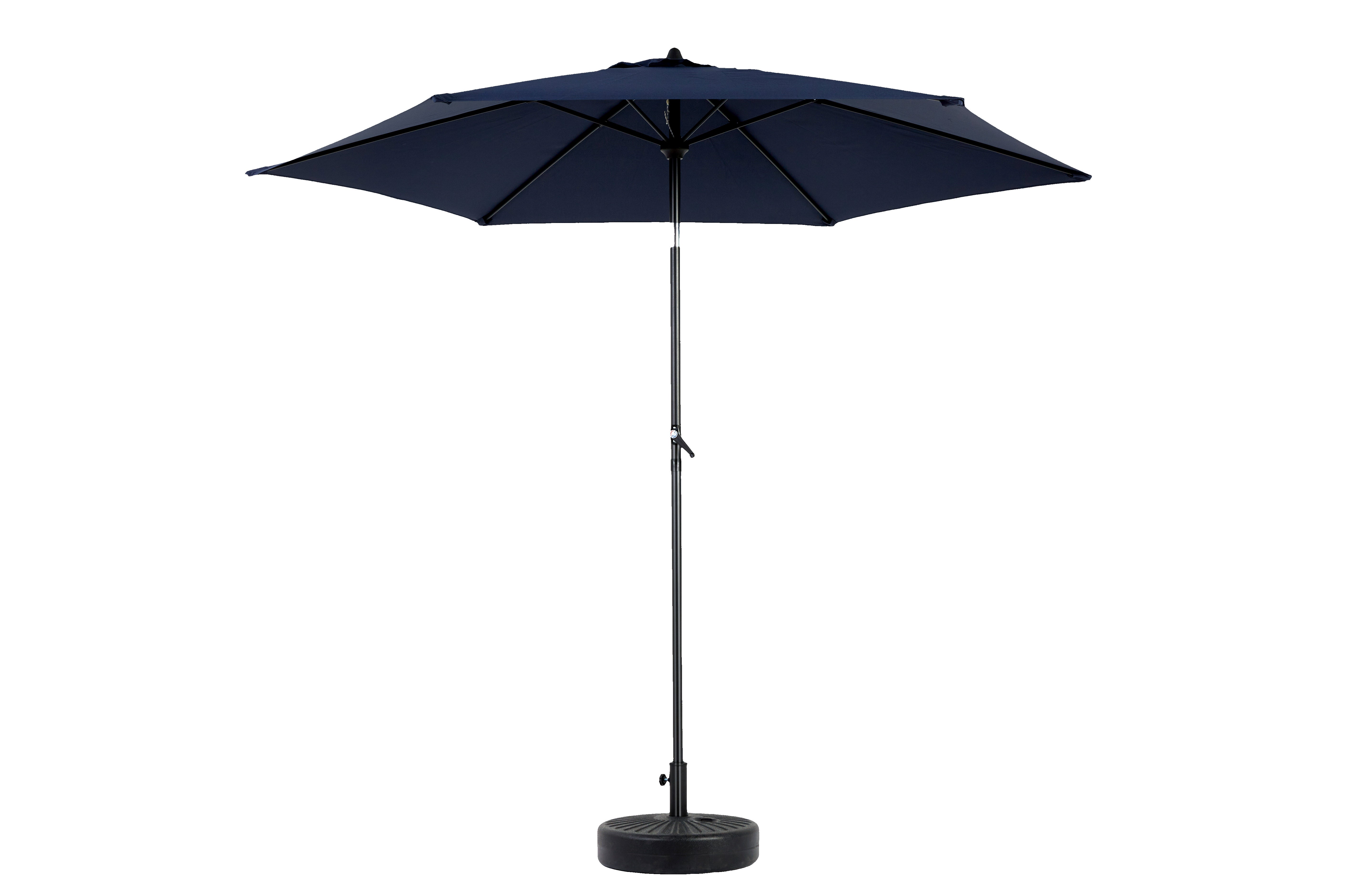 Parasol de jardin, parasol de balcon, parasol de soleil, rond, hauteur 250 cm, surface de couverture : 264 cm, système de manivelle (sans la base) - 5