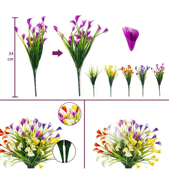 Lnoicy Fiori artificiali per esterni, decorazione di Lnoicy Fiori artificiali per esterni, decorazione di
