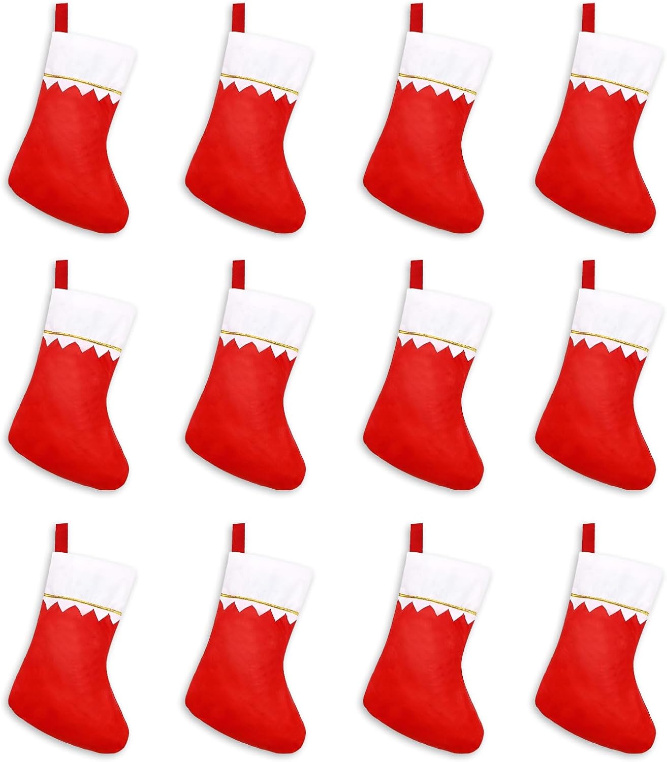 COYUN 4 Pièces Chaussettes De Noel, Bottes De Noël, Grand Bas De Noël