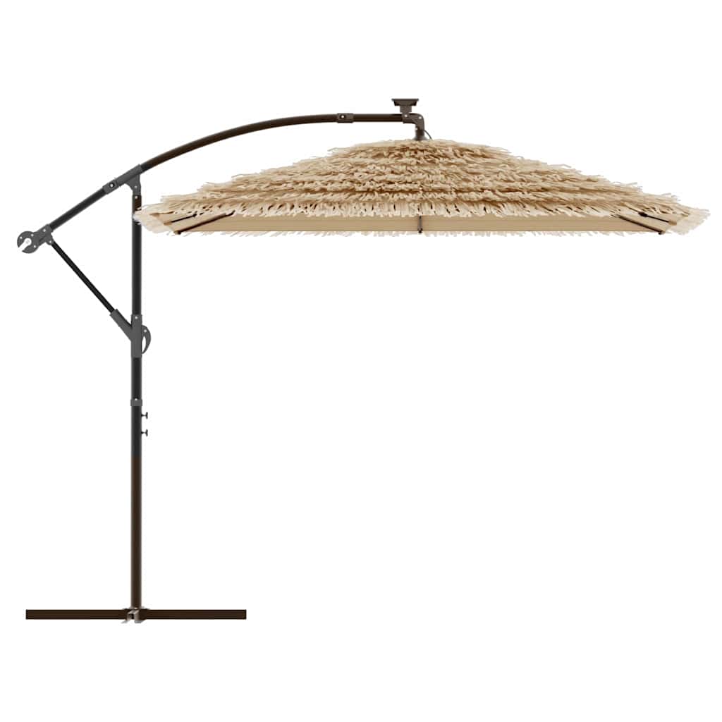 Parasol de jardin avec mât en acier marron 246x246x230 cm vidaXL - 5