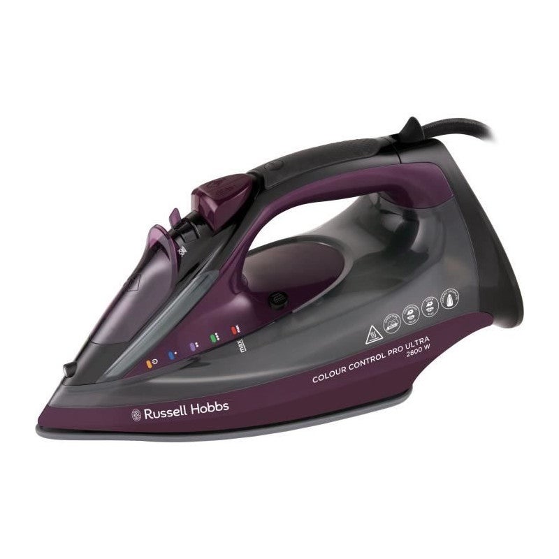 Ferro Da Stiro Russell Hobbs 2800W Con Tecnologia Colour Control - Vapore 195g, Antigoccia, Autopulente - Foto 3