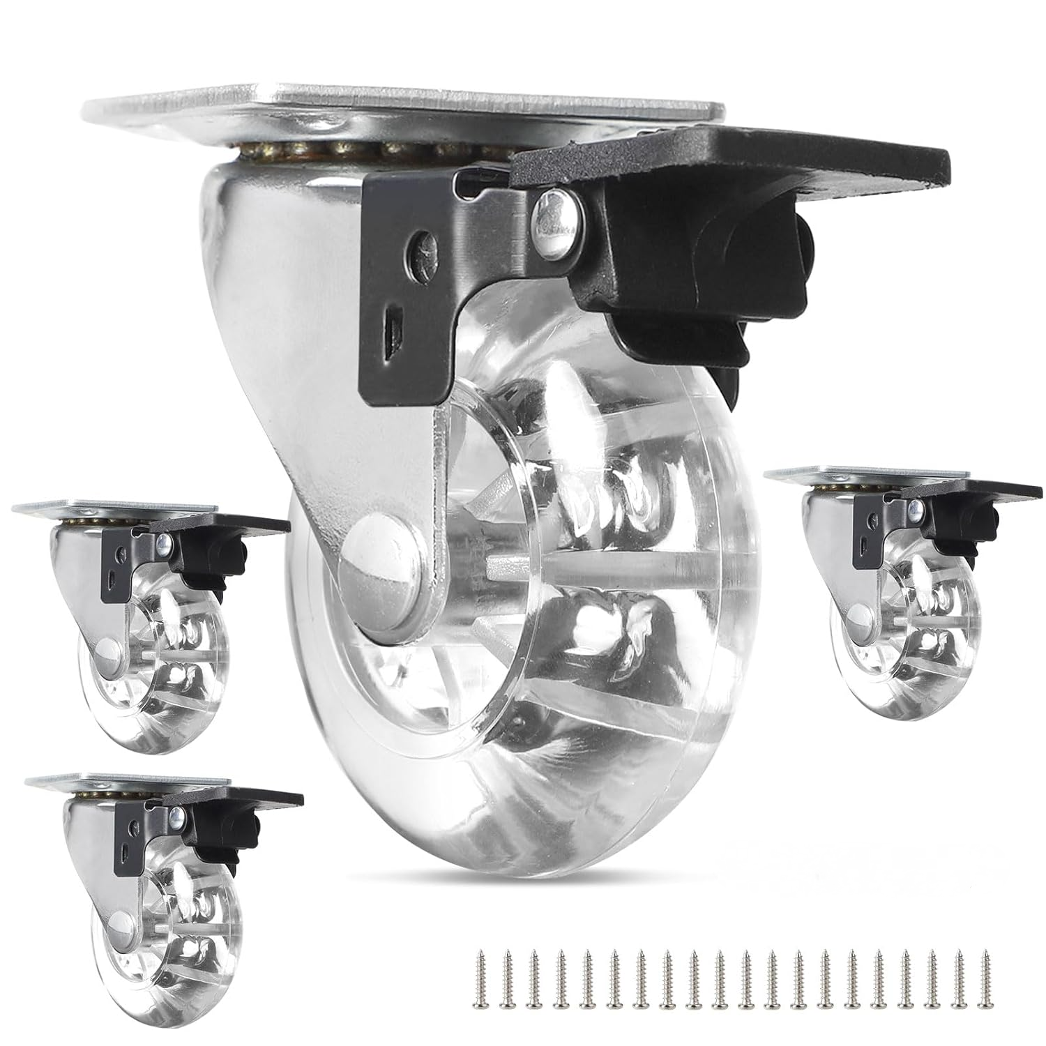 LI-Roulettes Pivotantes De 50 Mm Avec Charge De 360 Kg - Double