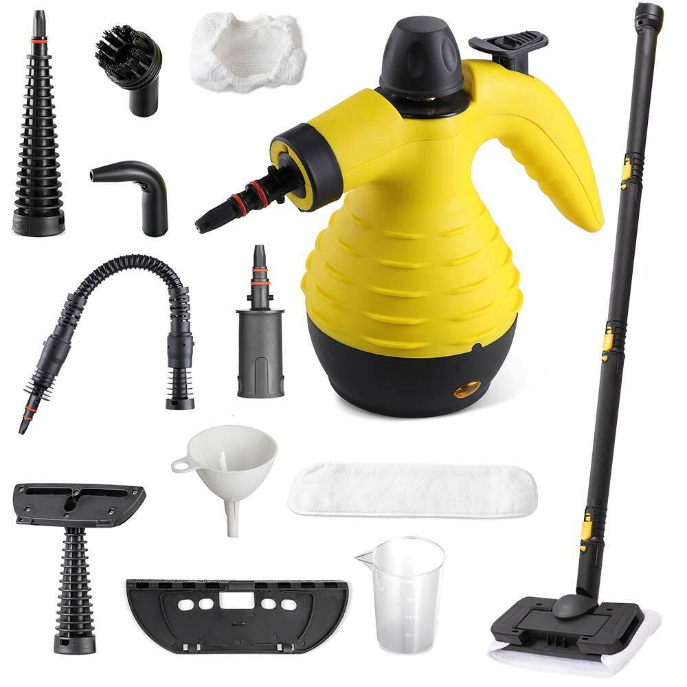 Pulitore A Vapore Portatile 2500W - Macchina Per Pulizia Ad Alta Temperatura (105°C), 3 BAR Di Pressione, Con Spazzole, Per Cucina, Bagno, Auto