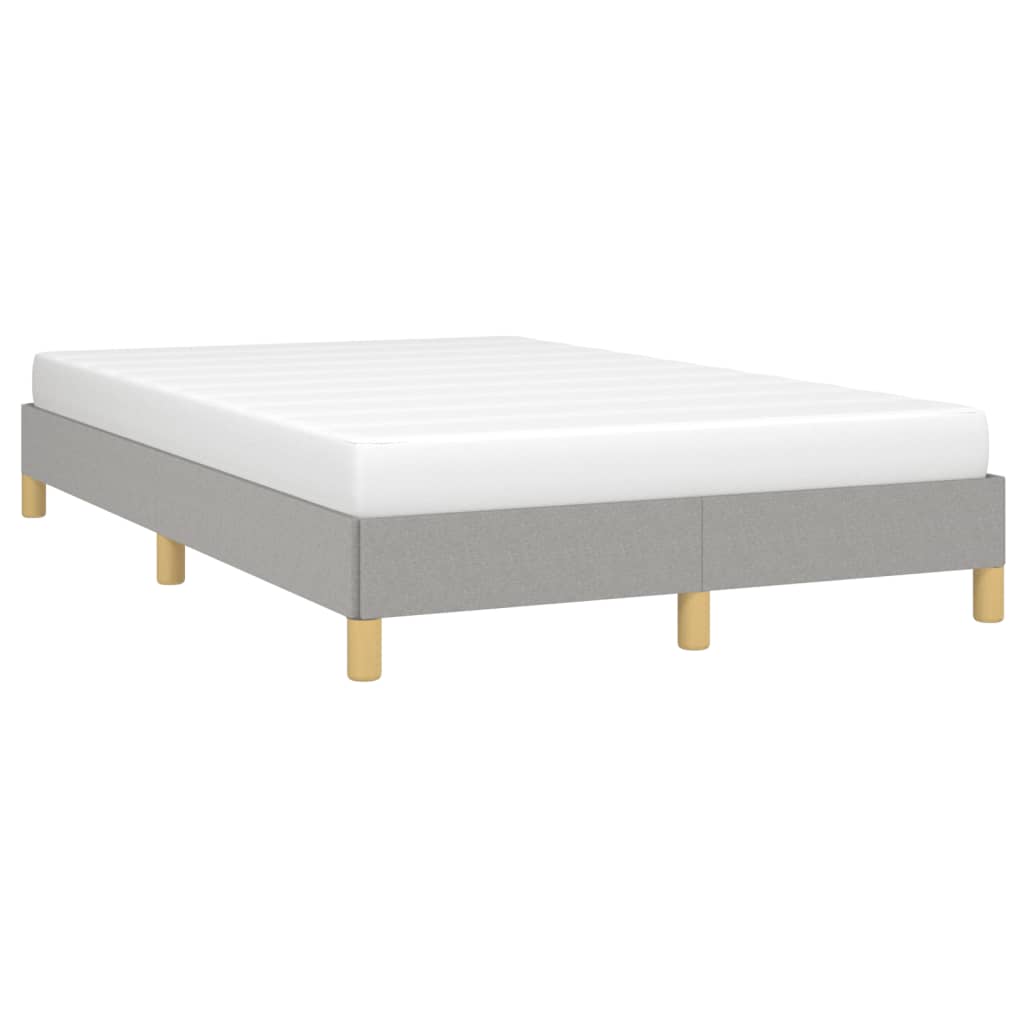 Cadre de lit sans matelas gris clair 120 x 200 cm tissu - 3