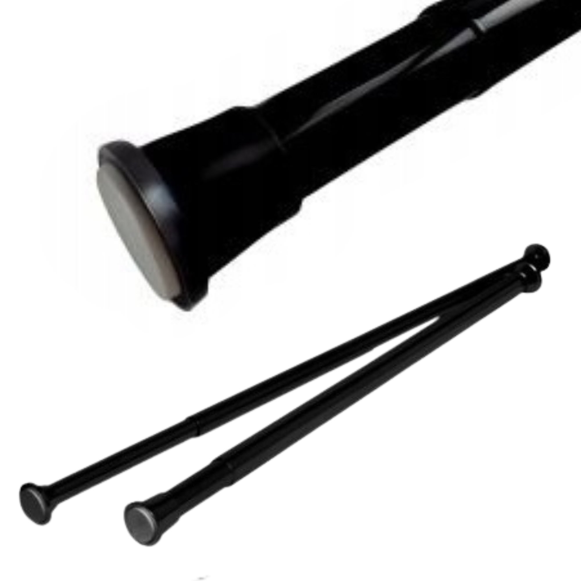 Drążek prysznicowy do zasłon Estiva rozporowy 190-300 cm czarny 27 mm