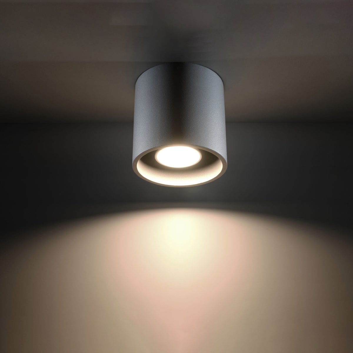 Plafon CELERIS 1 szary LED 3000K - 10x10x10cm Sollux