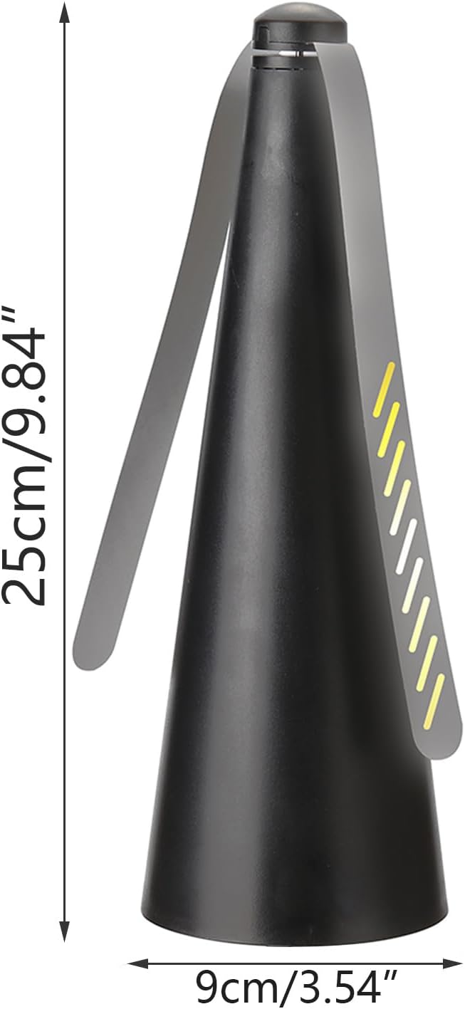 Lot de 4 ventilateurs portables anti-mouches, anti-moustiques, ventilateurs de table anti-moustiques, noir - 5