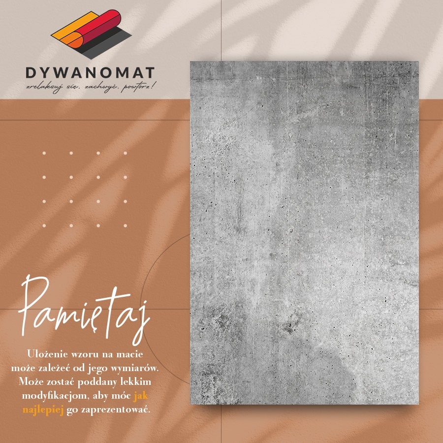 Mata winylowa do kuchni szary beton minimalistyczny, dywan winylowy do wnętrz 150x225 cm – Tulup - 3