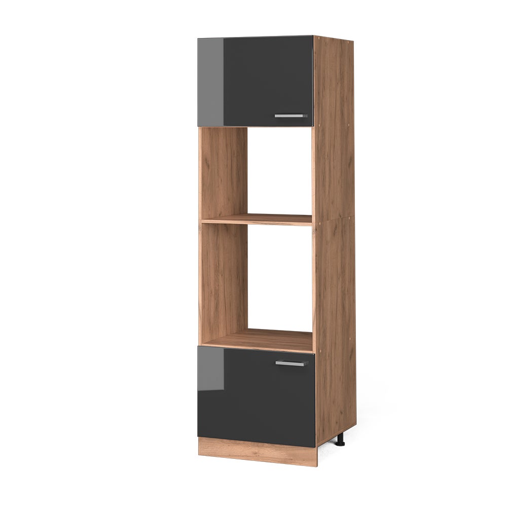 Vicco Szafka do mikrofalówki R-Line, Antracyt wysoki połysk, 60 cm