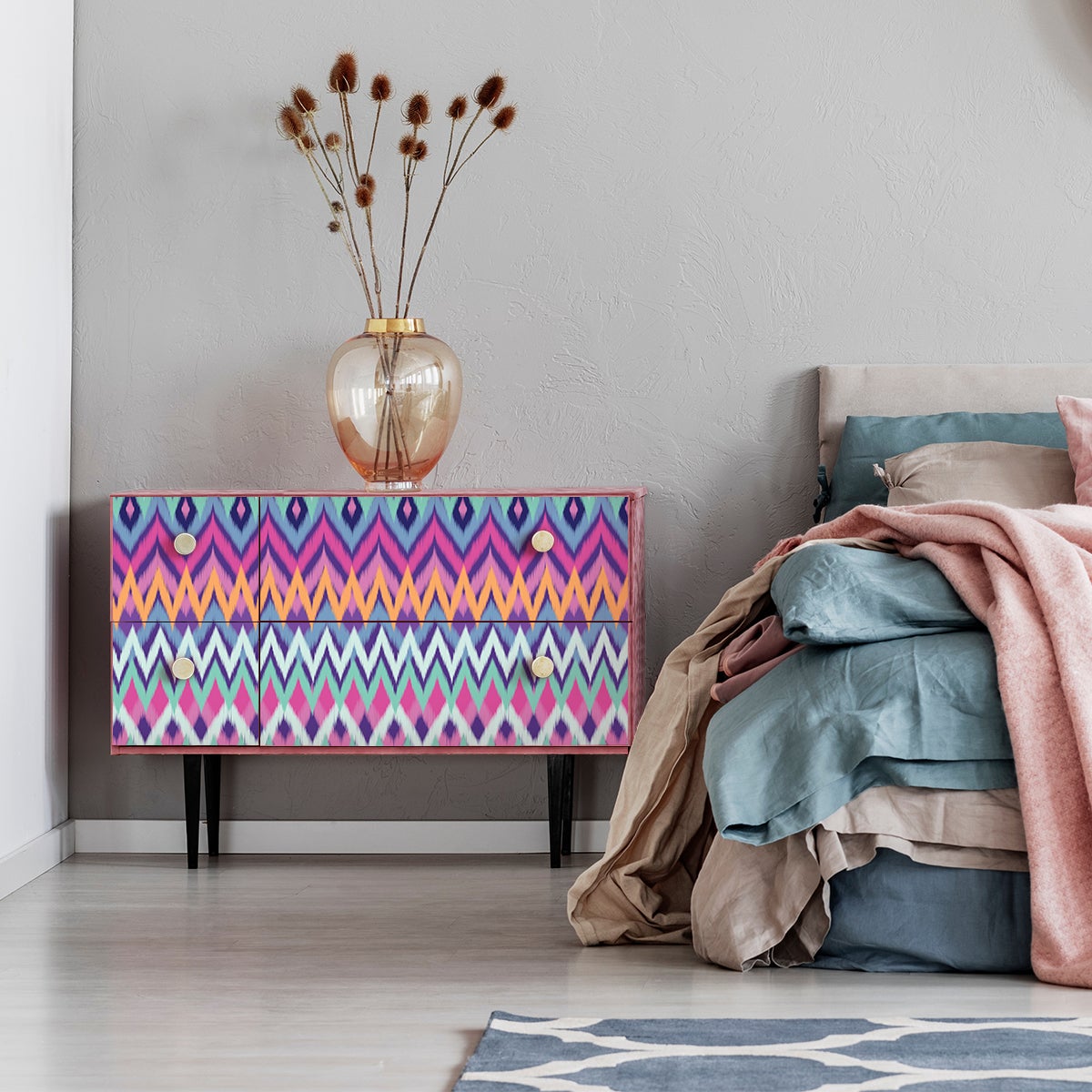 Adesivo per mobili etnici alemna - Sticker adesivo - adesivi murali - 40x60cm - 3