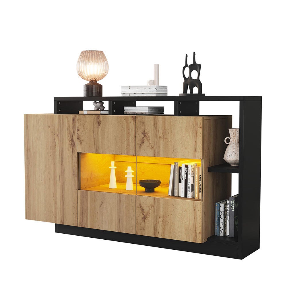 Buffet de salle à mangeà LED avec commande Bluetooth pour salon - 5