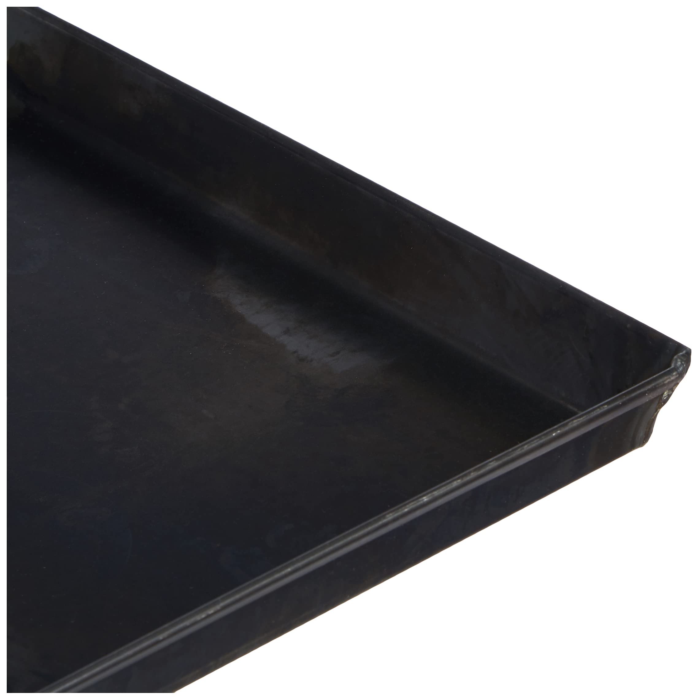 Pentole Agnelli COFE149B40 - Teglia da forno rettangolare in acciaio per pasticceria e pizza, Nero, 40 x 30 x 3 cm - 3