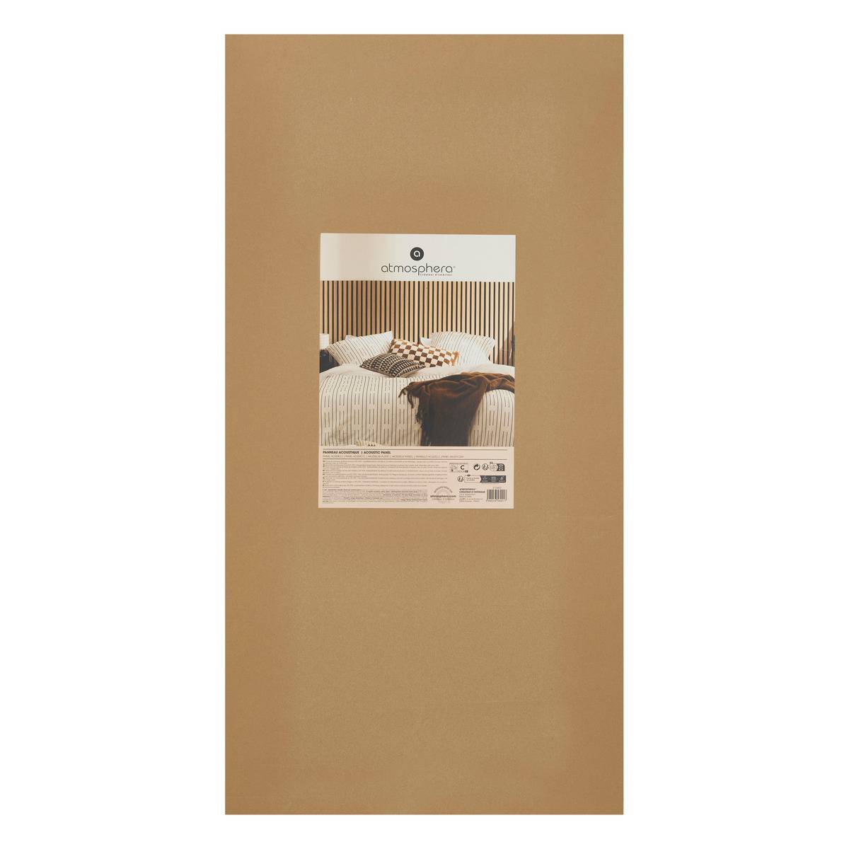 Panneau décoratif mural Colva bois clair 120x60cm - Atmosphera créateur d'intérieur - 3