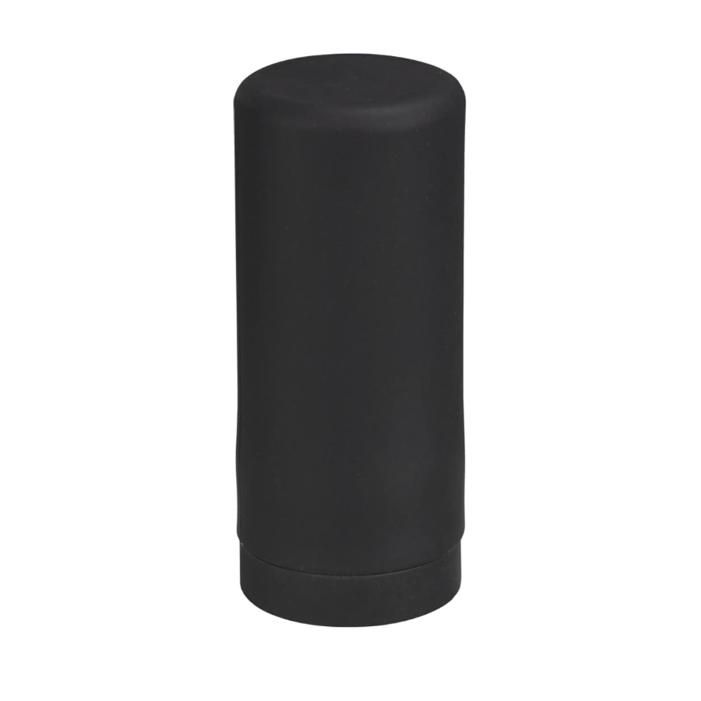 Dozownik do płynu do mycia naczyń Easy Squeez-e | Szczelny silikonowy dozownik do mydła do kuchni, pojemność 250 ml | 6 x 14 cm | Czarny