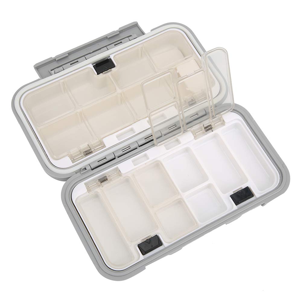 Scatola Porta Esche Da Pesca Impermeabile Con Scomparti - Galleggiante, In ABS Con Cerniere Acciaio Inox
