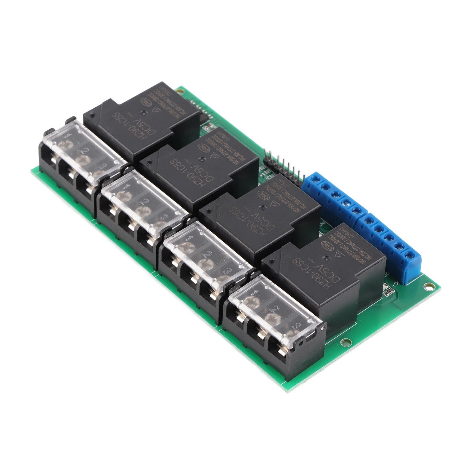 Modulo relè a quattro vie ad alta potenza, pannello di controllo, isolamento optoaccoppiatore 30A YYG-4 DC5V - 3