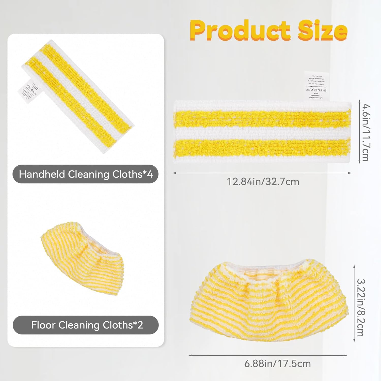 Set 8 Panni Microfibra Per Pulitore Vapore Kärcher - EasyFix SC2, SC3, SC4, SC5 - Foto 9